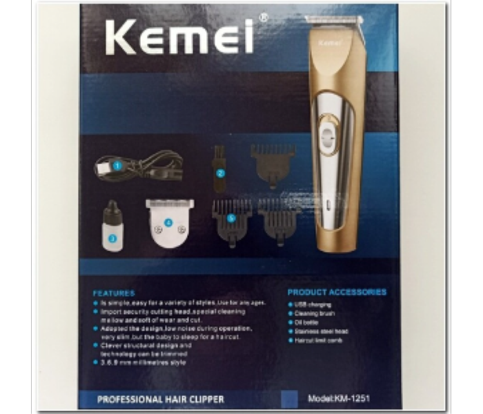 Kemei KM 1251 Hair Trimmer - Zoom Image 4