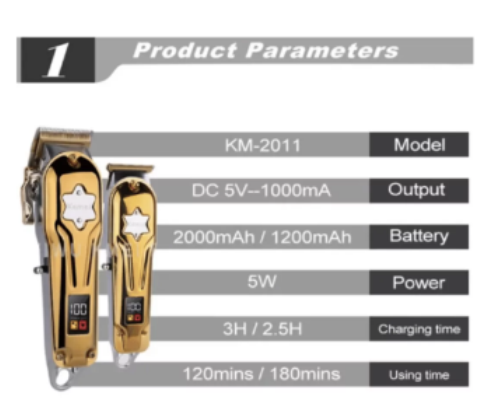 Kemei KM 2011 Hair Clipper - Zoom Image 4