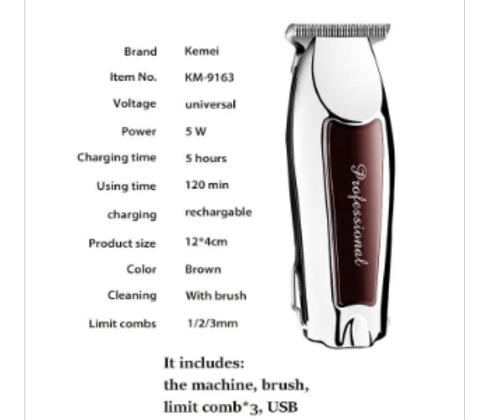 Kemei KM 9163 Hair Trimmer - Zoom Image 2