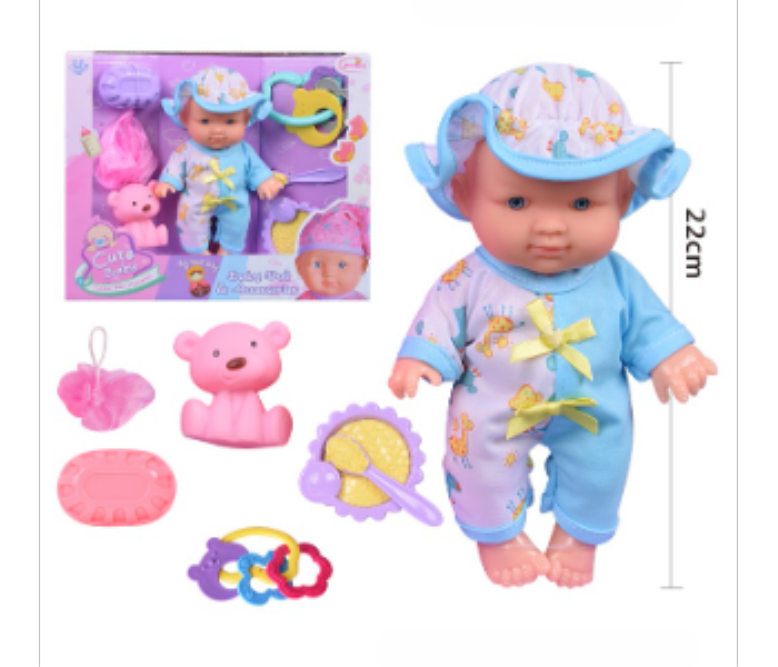 LUNABEBE HX325 BABY DOLL AND ACCESSORIES 9INCH - Zoom Image 1