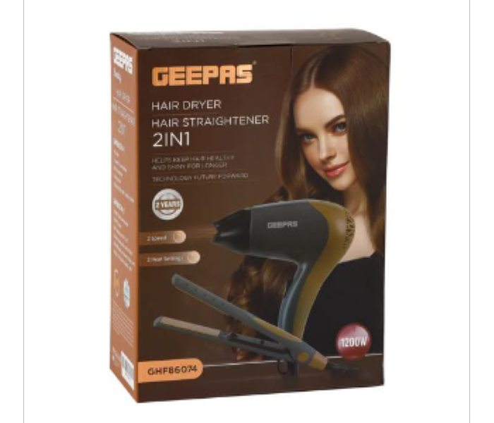 Geepas 2in1 Dryer and Straightener GHF86074 - Zoom Image 3