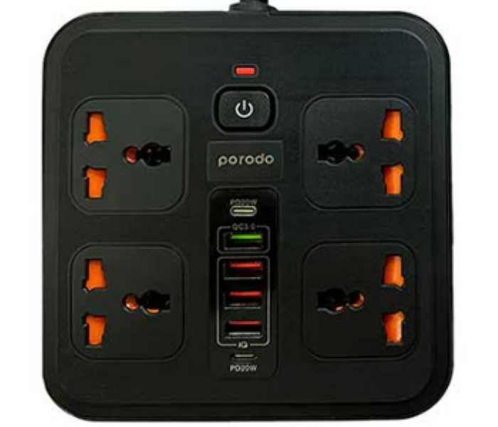 Porodo Multi Port 2 usb c 4 usb a hub - Zoom Image 1