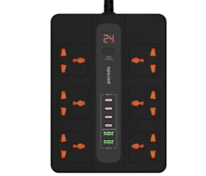 Porodo 2 USB A  4 USB C PD Multi Port Super Hub - Zoom Image 1