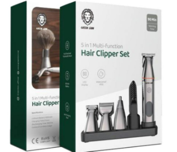 Green Lion 5 In 1 Multi Function Hair Clipper Set - Zoom Image 2