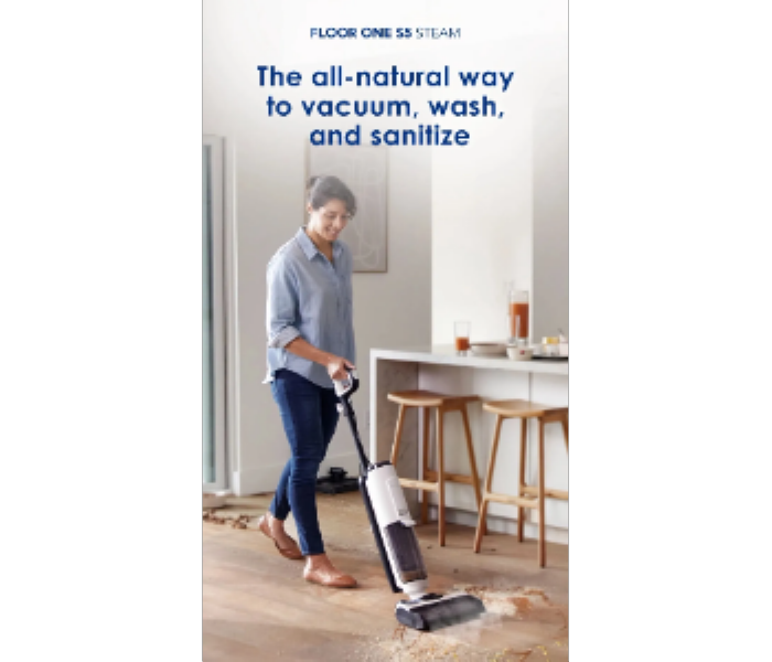 Tineco FLOOR ONE S5 Steam Smart Corded Wet Dry Vacuum Cleaner with Steam - Zoom Image 7