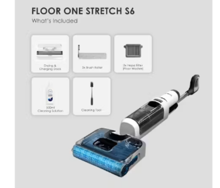 Tineco Floor One Stretch S6 Cordless 180 Degree Lay Flat Wet and Dry Vacuum and Hard Floor Washer - Zoom Image 2