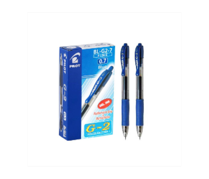 Pilot Gel BL G2 7F 0.7MM Blue Pen 12 Pcs - Zoom Image 1