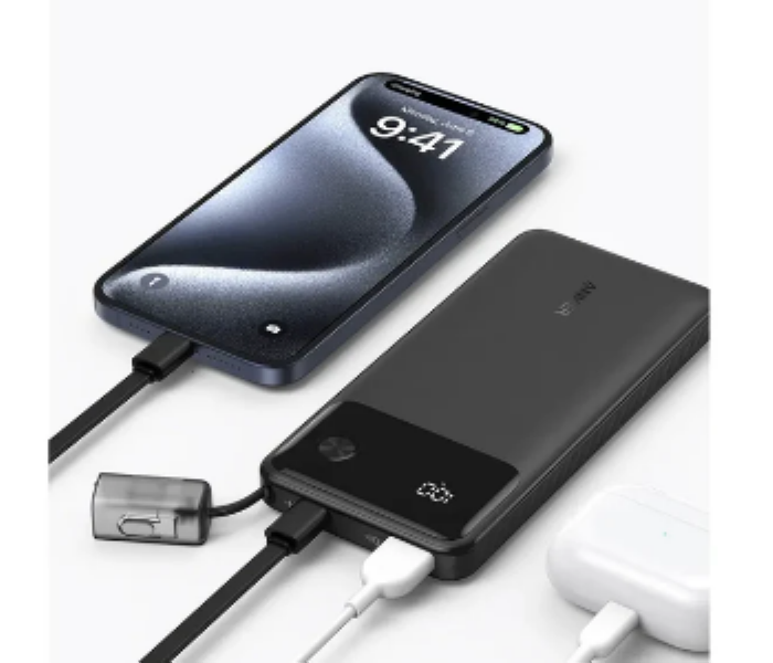 Anker Power Bank Powercore 10000mAh 22.5W Portable Charger with USB C Lanyard Cable A1388 - Zoom Image 2