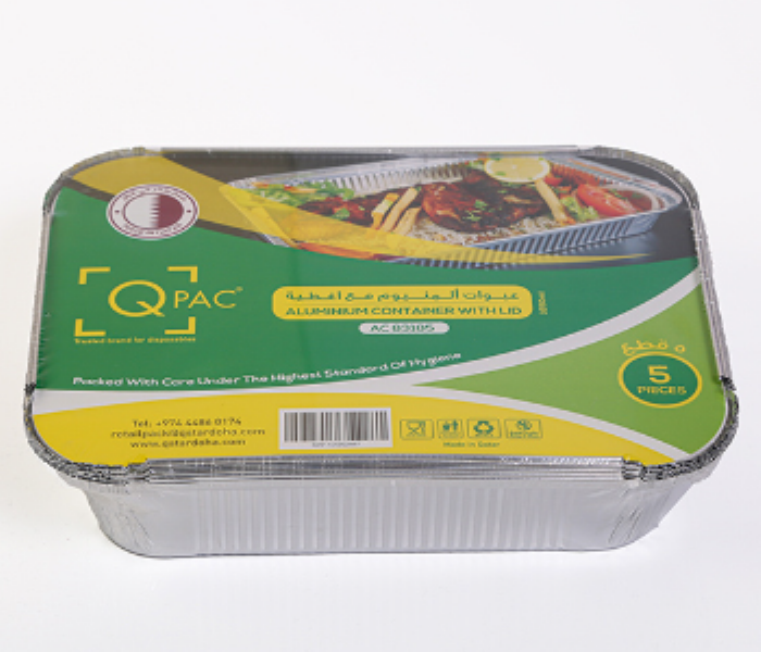 Q PAC Aluminum container 83185 1 x 5 pcs - Zoom Image