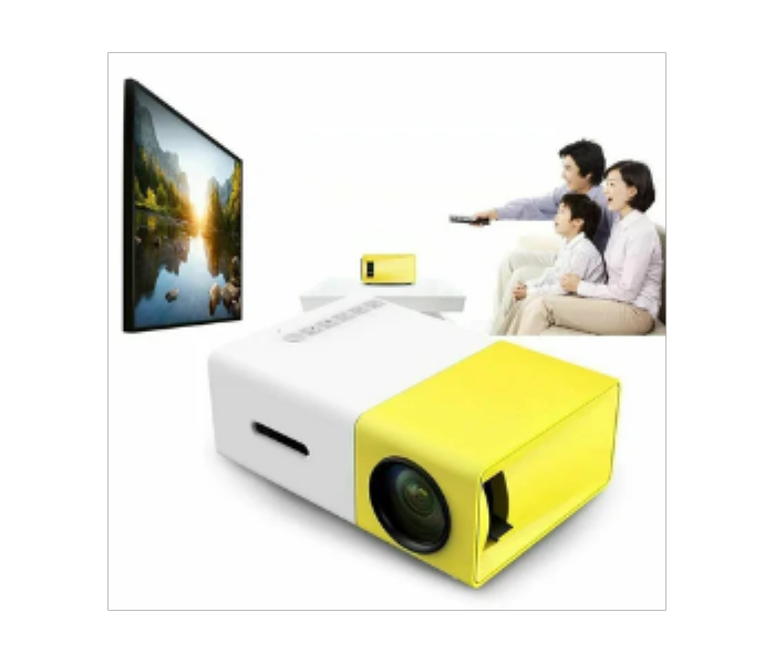 Mini LED Projector HD Full Screen USB Audio Portable Home Media - Zoom Image 2