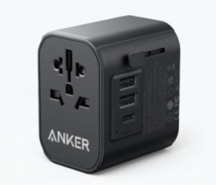 Anker 312 Outlet Extender Universal Travel Adapter With 3 Usb Ports - Zoom Image