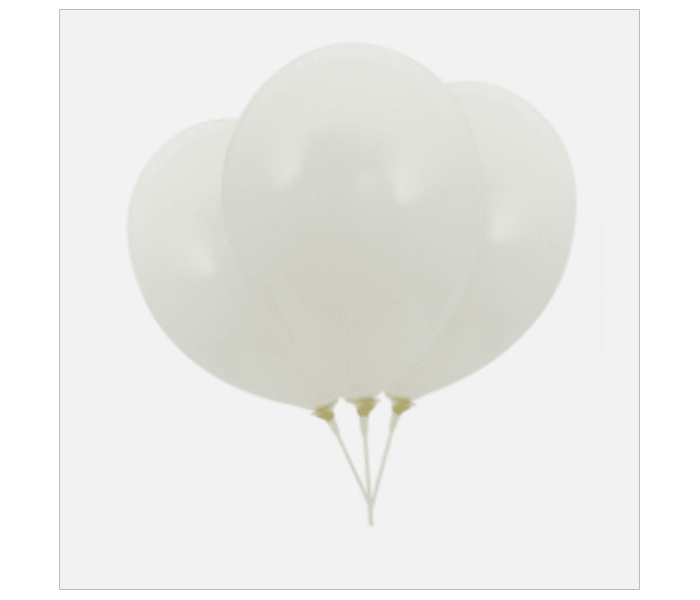 white balloons - Zoom Image