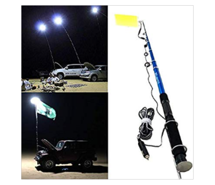 Light Multifunction Outdoor LED Fishing Rod Light 5M Camping Lantern Lamp with IR Remote 3 Modes - Zoom Image 1