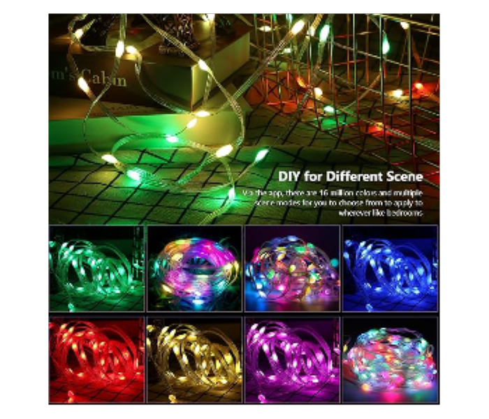 NLL1003 10M Bluetooth RGB Smart LED Strip Lights Smartphone App Control Syncs to any Music 16M Color - Zoom Image 2