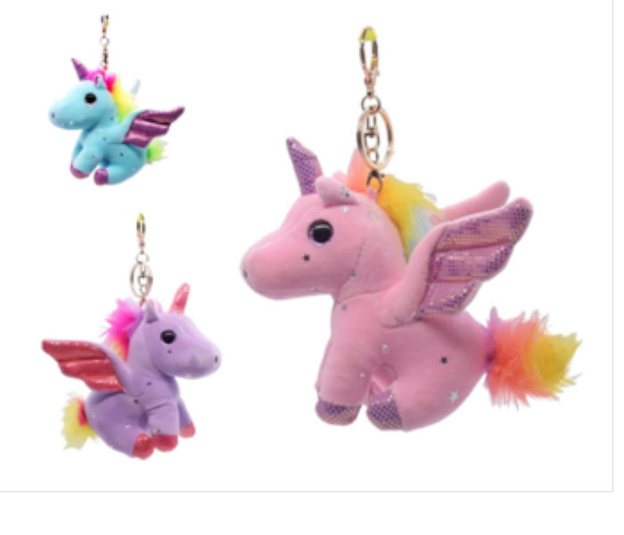 Toysimo Soft Unicorn Keychain Assorted colours - Zoom Image