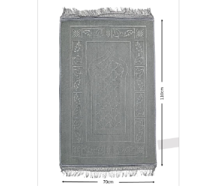 NPM1001 Luxurious Velvet Prayer Mat 70cmx110cm Thick Padding NonSlip Backing Fringes Multiple Colors - Zoom Image 4