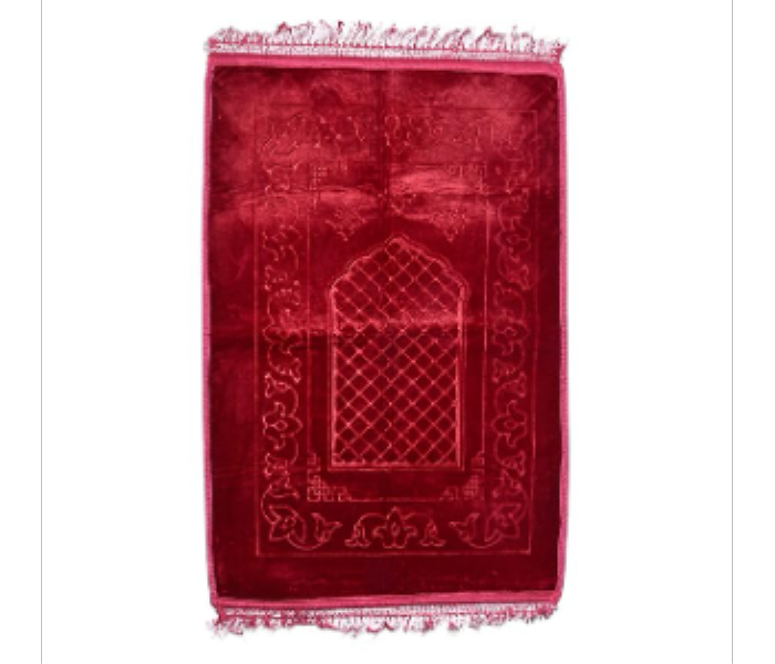 NPM1001 Luxurious Velvet Prayer Mat 70cmx110cm Thick Padding NonSlip Backing Fringes Multiple Colors - Zoom Image 1