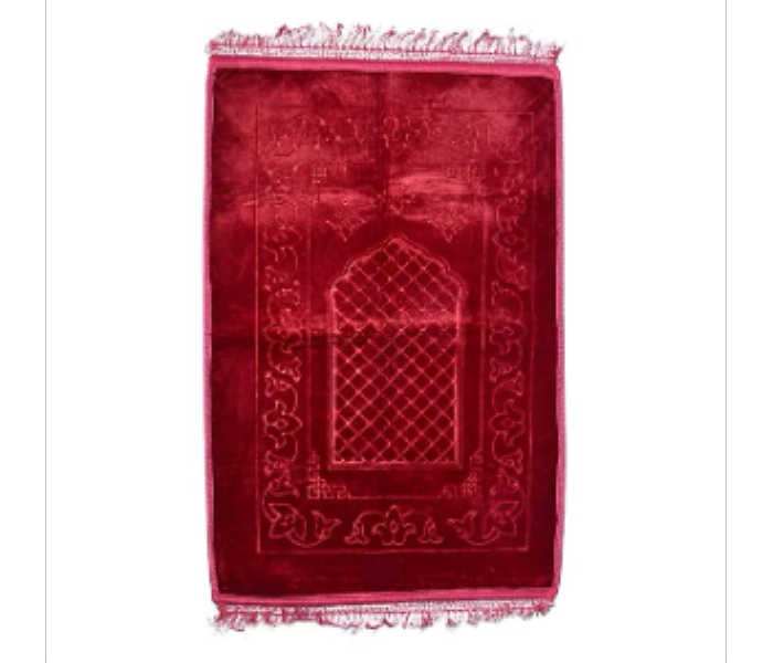 NPM1002 Luxurious Velvet Prayer Mat 80cmx120cm Thick Padding NonSlip Backing Fringes Multiple Colors - Zoom Image 5