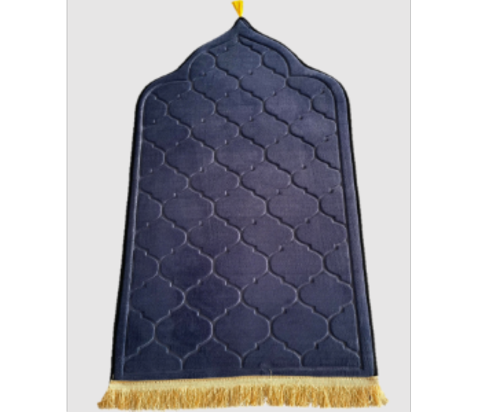 NPM1004 Soft and Luxury Dome Shape Velvet Prayer Mat Musalla for Muslim Islamic Sajadah Size70X110cm - Zoom Image 1