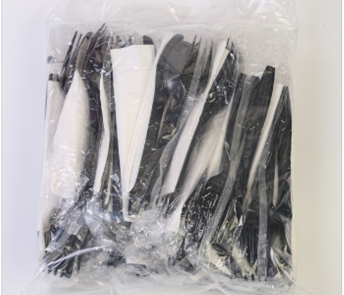 Q PAC PLASTIC CUTLERY PACK BLACK 1 x 25 PCS - Zoom Image 3