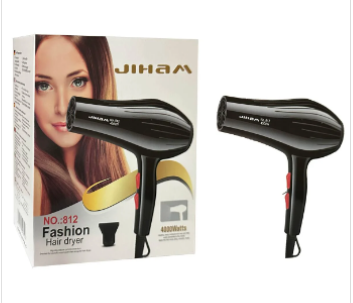 JIHAM FASHION PROFESSIONAL HAIR DRYER 812 WITH FAST DRYING - Zoom Image 1