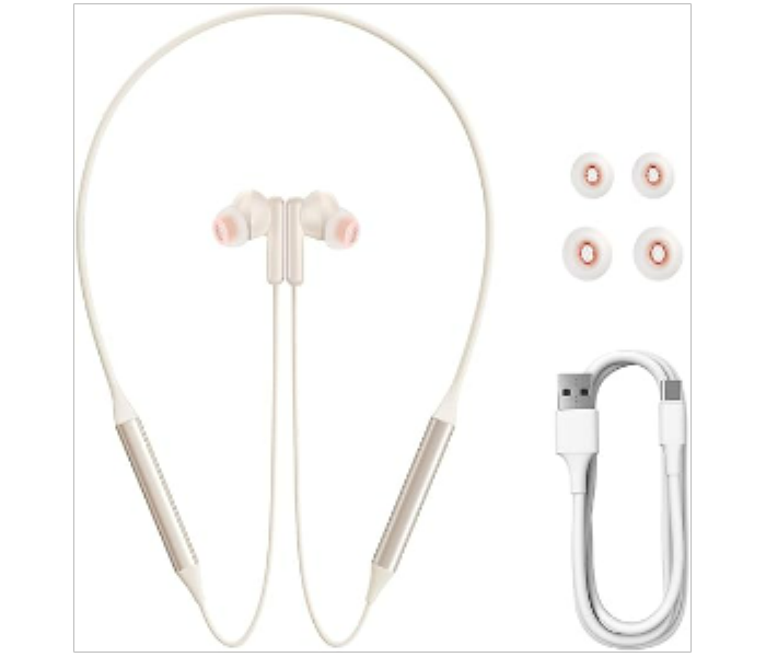 Baseus Bowie U2 Pro Neckband Noise Cancellation Wireless Earphones Creamy white - Zoom Image 2