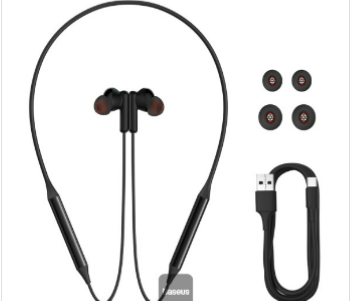 Baseus Bowie U2 Pro Neckband Noise Cancellation Wireless Earphones  Black - Zoom Image 2