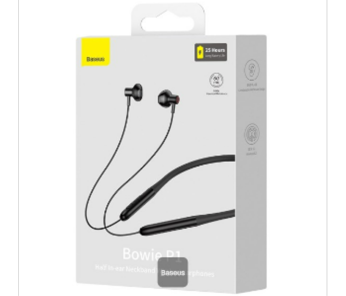 Baseus Bowie P1  Neckband Wireless Earphones Black - Zoom Image 7