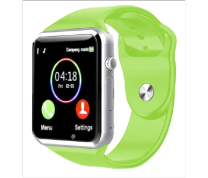 A1 Mobile Smart Watch with Memory and Sim Card Slot Green SC010 - Zoom Image