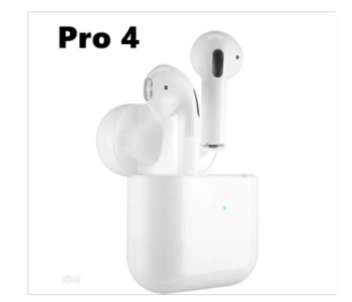 TWS Pro4 Slim Nano Wireless Airpod White SC001 - Zoom Image