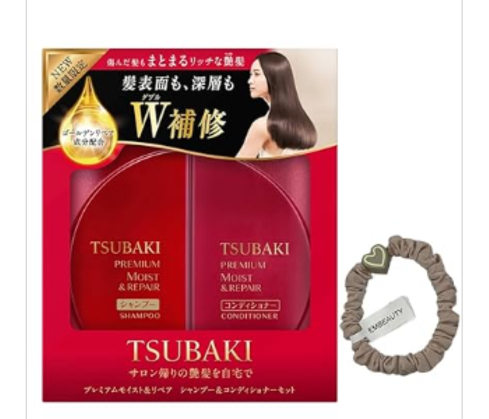 TSUBAKI Premium Volume repair Shampoo Conditioner Set 490ml - Zoom Image