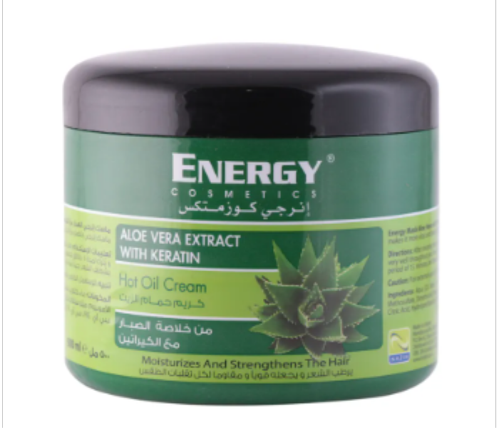 Energy Cosmetics Keratin Hot Oil Hair Cream Aloe Vera Extracts 500 Ml - Zoom Image