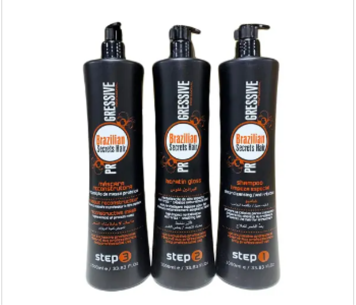 Brazilian Secrets Hair Progressive Kit  3X1000 Ml - Zoom Image