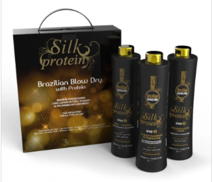 Brazilian Secrets Hair Progressive Silk Protein Kit 3X1 L - Zoom Image