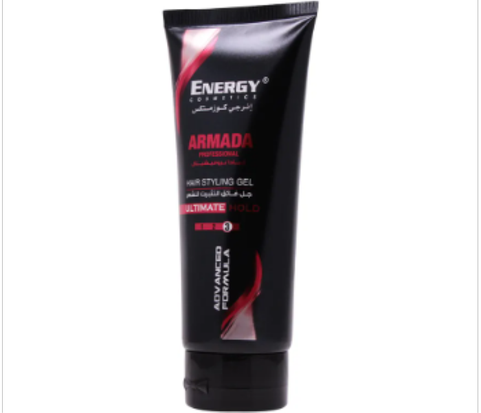 Energy Cosmetics Armada Hair Styling Gel Red Ultimate Hold 200 Ml.. - Zoom Image