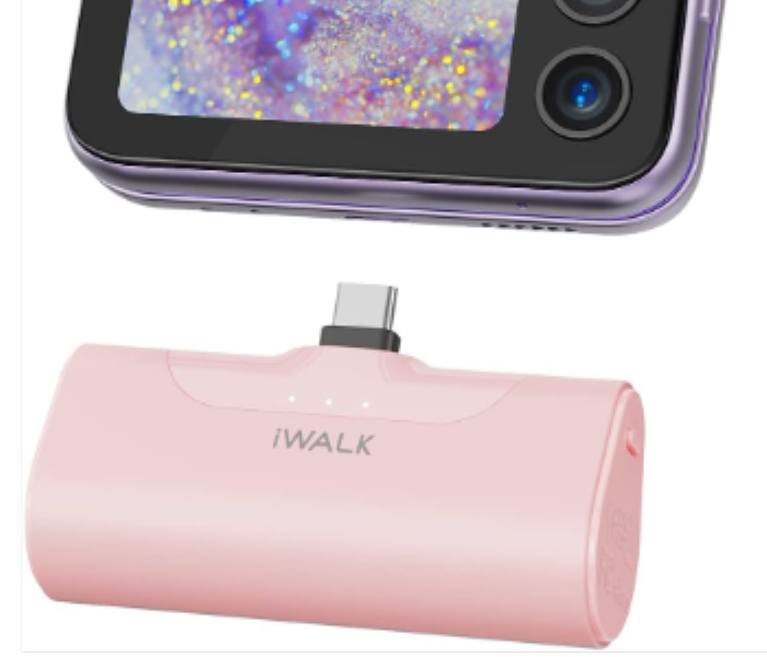 LINKPOD 4 Pink iWALK 4500mAh Portable Charger - Zoom Image 1