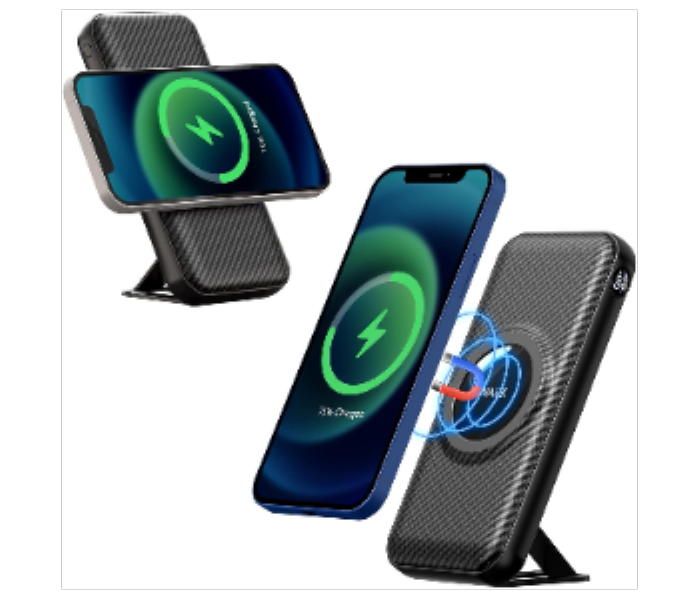 POWER STAND MAG Black iWALK Magnetic Wireless Portable Charger Power Bank - Zoom Image 2