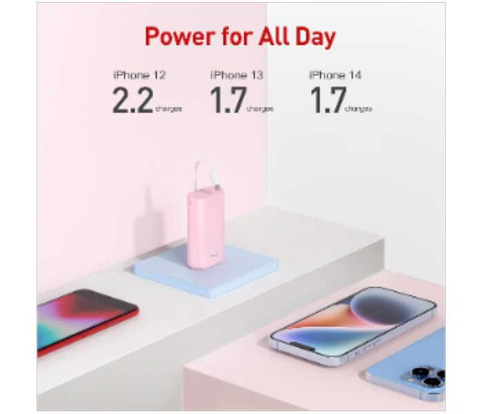 LinkPod Y2 Pink iWALK Ultra Compact Power Bank - Zoom Image 6