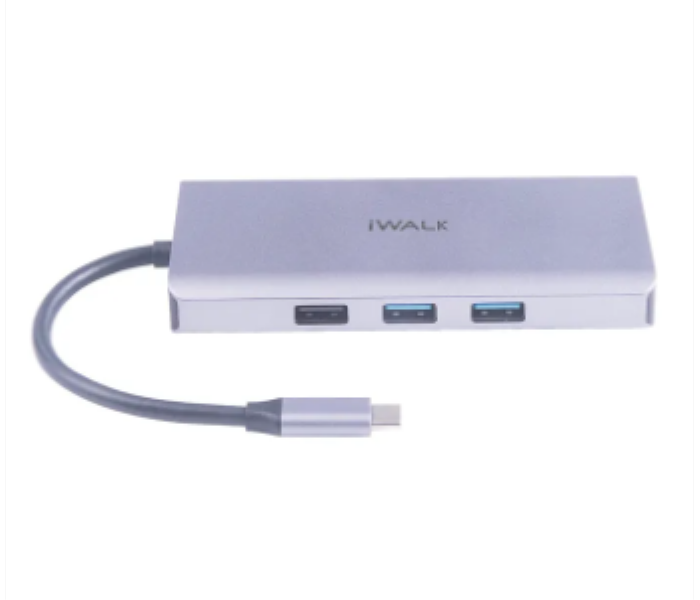 9 IN 1 HUB iWALK 3USB.HDMI.SDC.MSDC.Gb Lan.VGA.Type C - Zoom Image 1