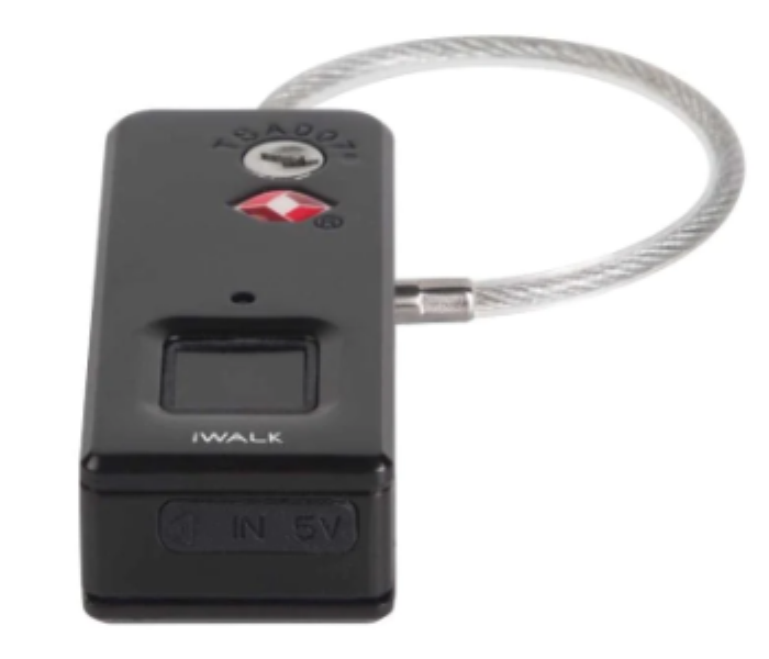 Lock Star iWalk TSA Fingerprint Padlocks Black - Zoom Image 2