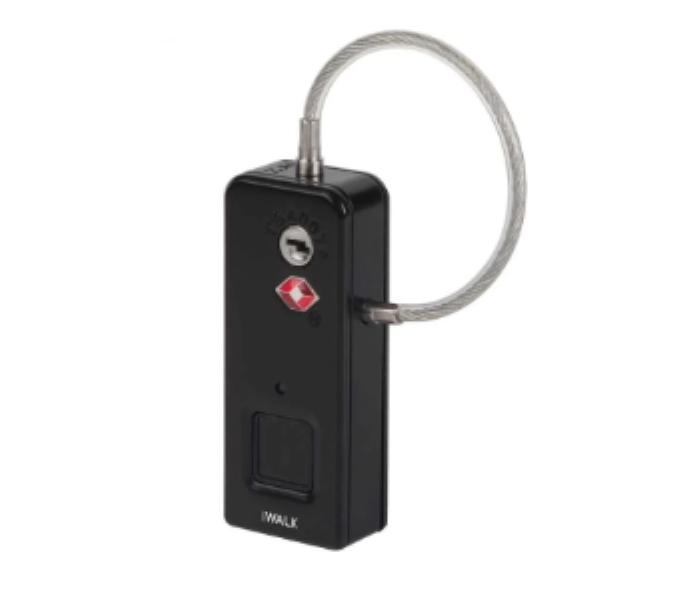 Lock Star iWalk TSA Fingerprint Padlocks Black - Zoom Image 1