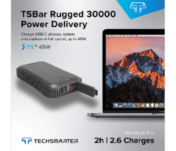 TECHSMARTER TSBAR RUGGED 30000 Powerbank - Zoom Image 3