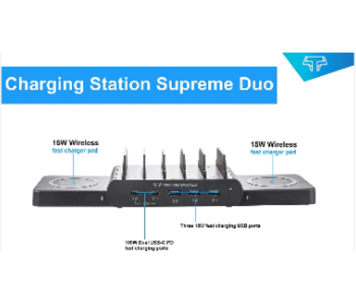 Techsmarter Wireless Charging Station Supreme Duo - Zoom Image 2