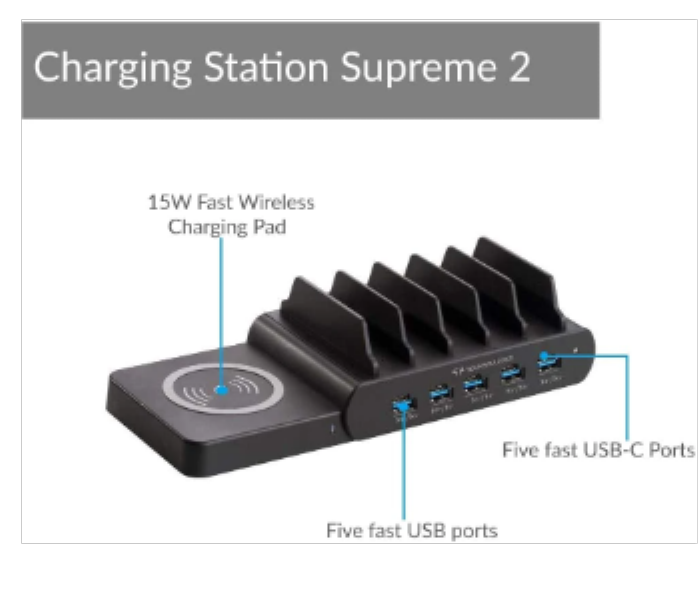 Techsmarter Wireless Charging Station Supreme 2 - Zoom Image 2