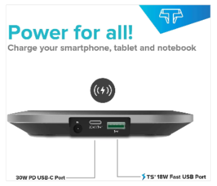 Techasmarter Highspeed Wireless Station Pad 10W - Zoom Image 2