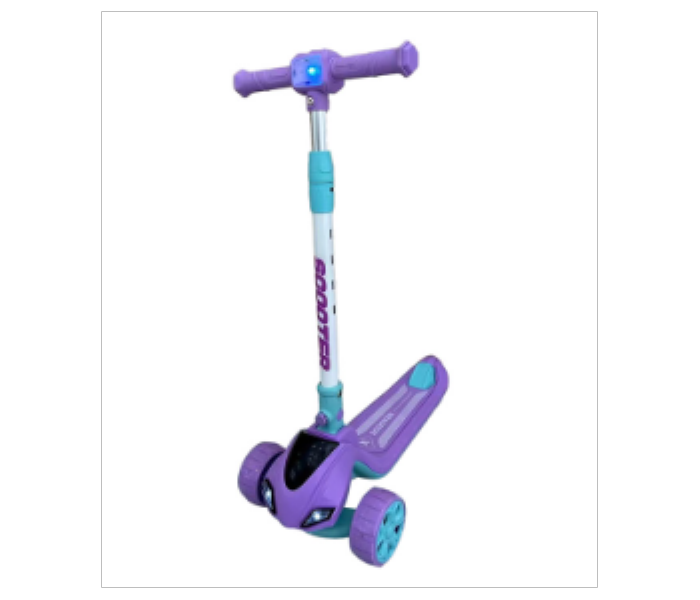 Masaar BYL 528  Kids Kick Scooter with PLU Light Wheel Purple - Zoom Image