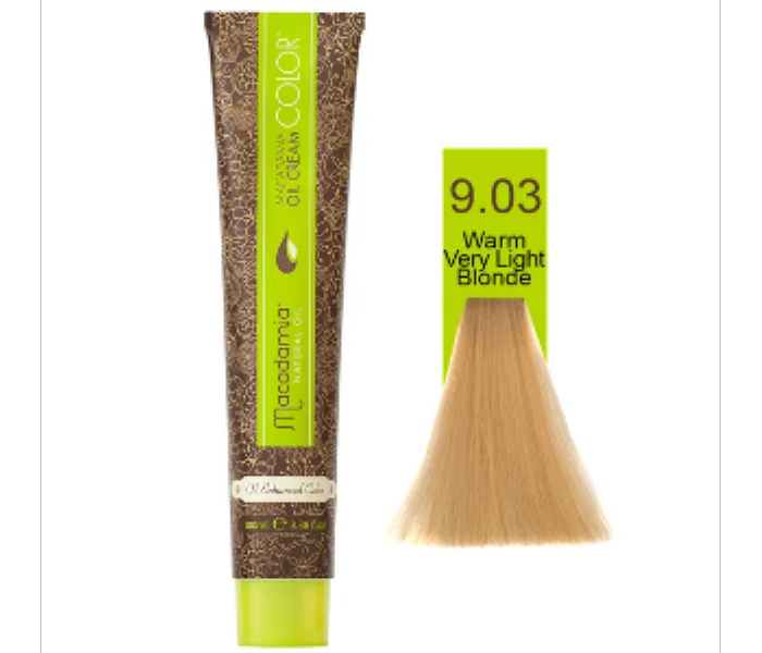 Macadamia Natural Color 9.03 Naturals Very Light Warm Blonde 100 Ml - Zoom Image