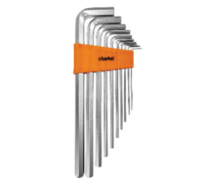 Clarke Allen Key Sets  Premium Alloy steel  9pc set or 10pc set  1.5mm to 10mm - Zoom Image