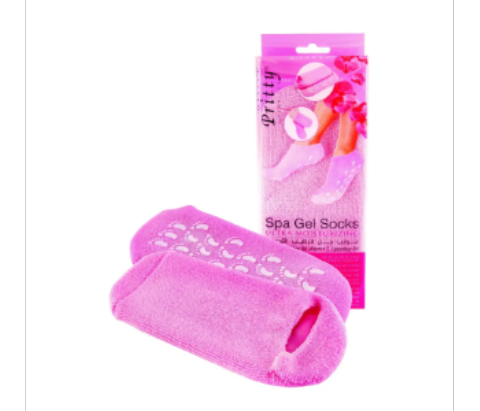 Pritty Moisturizing Spa Gel Foot Socks Pink 1 Pair - Zoom Image