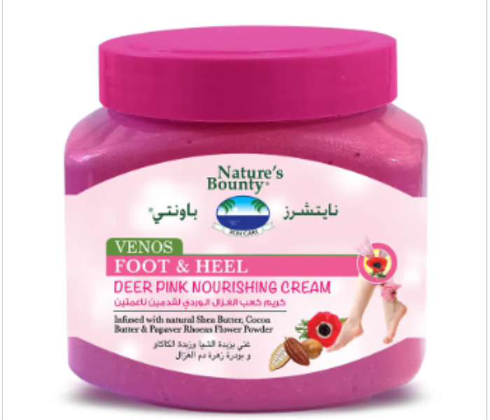 Natures Bounty Venos Foot Heel Cream Deer Pinky 560 Ml - Zoom Image